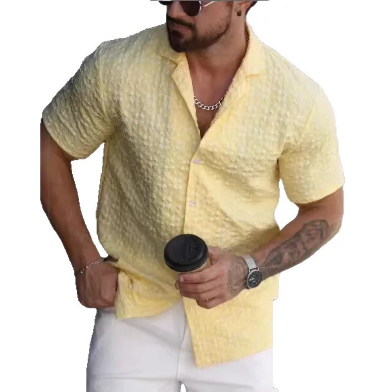 2026 Summer Men's Linen Shirt Elegant Jacquard Short Sleeve Blouse Casual Loose Turn Down Collar Plain Soft Breathable Tops New
2026 Summer Men's Linen Shirt Elegant Jacquard Short Sleeve Blouse Casual Loose Turn Down Collar Plain Soft Breathable Tops New