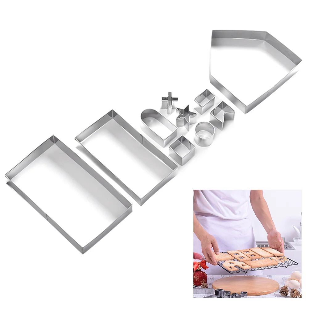 10Pcs Christmas Cookie Cutter Set Stainless Steel 3D House Star Door Window Baking Mold Biscuit Cake Chocolate Mould Xmas Party
10Pcs Christmas Cookie Cutter Set Stainless Steel 3D House Star Door Window Baking Mold Biscuit Cake Chocolate Mould Xmas Party