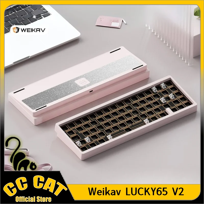 Weikav LUCKY65 V2 Mechanical Keyboard Aluminium Alloy Wireless Tri Mode Support QMK/VIA Game Keyboard PC E-sport Customize Gift
Weikav LUCKY65 V2 Mechanical Keyboard Aluminium Alloy Wireless Tri Mode Support QMK/VIA Game Keyboard PC E-sport Customize Gift