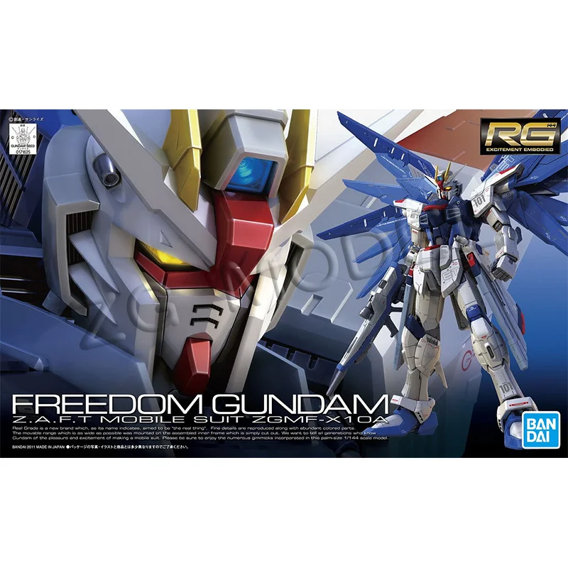 Bandai Original GUNDAM Anime Model RG 1/144 ZGMF-X10A FREEDOM GUNDAM Action Figure Assembly Model Toys Gifts for Children
Bandai Original GUNDAM Anime Model RG 1/144 ZGMF-X10A FREEDOM GUNDAM Action Figure Assembly Model Toys Gifts for Children