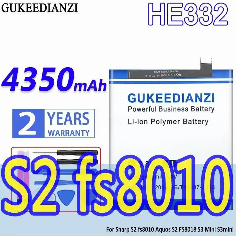 Аккумулятор мобильного телефона 4350 мАч надежная мощность HE332 для Sharp S2 Fs8010 Aquos FS8018 S3 Mini S3mini Supply
Аккумулятор мобильного телефона 4350 мАч надежная мощность HE332 для Sharp S2 Fs8010 Aquos FS8018 S3 Mini S3mini Supply