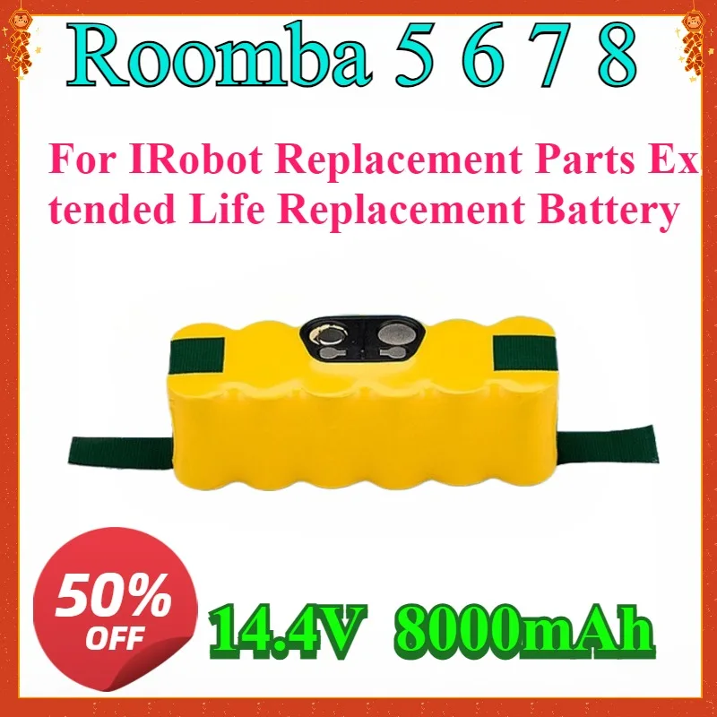 For IRobot Replacement Parts Extended Life Replacement Battery Compatible with Roomba R3 5 6 7 8 9 R3 760 770 Series
For IRobot Replacement Parts Extended Life Replacement Battery Compatible with Roomba R3 5 6 7 8 9 R3 760 770 Series