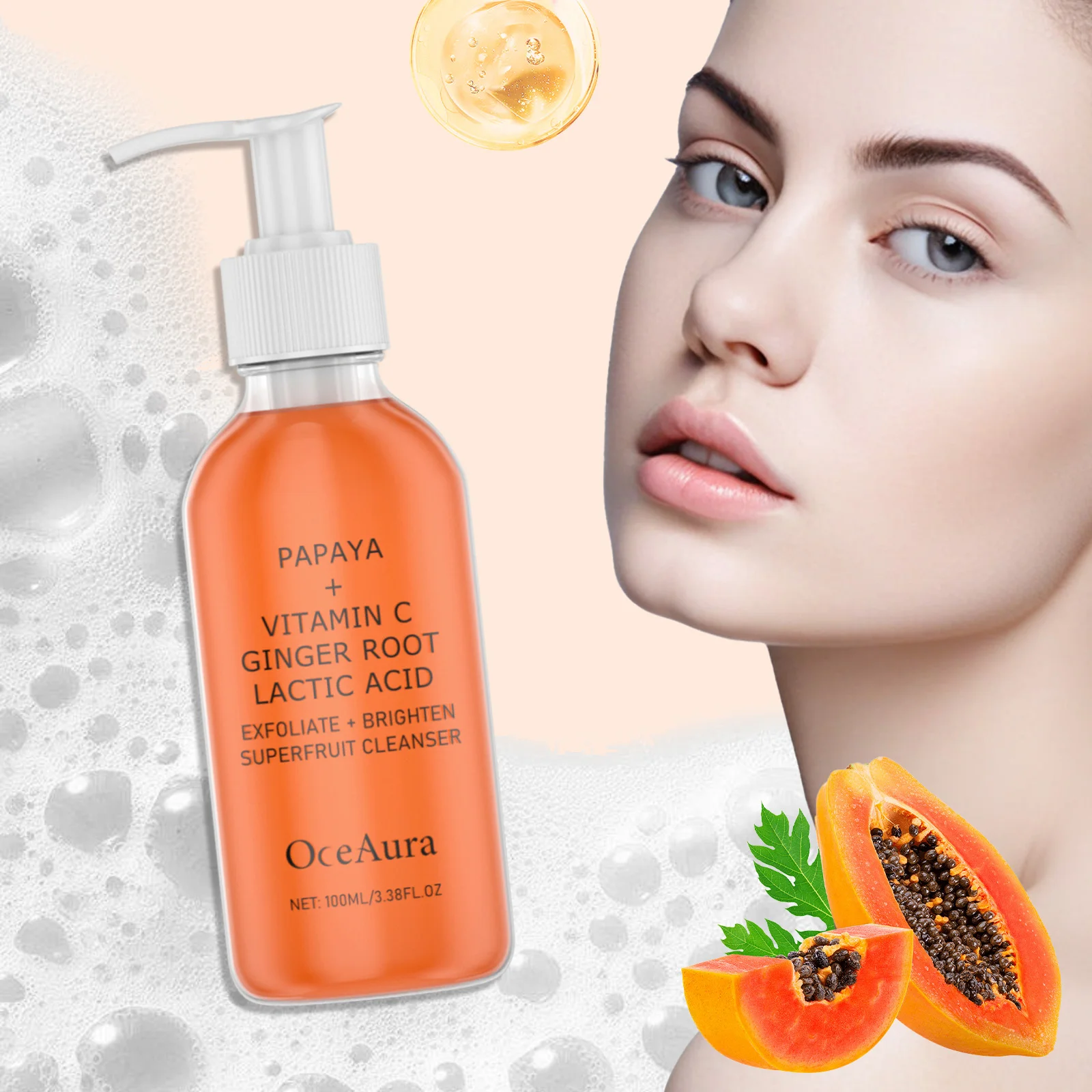 Отшелушивающий очищающий лосьон с папайей, удаление грязи, против прыщей, контроль жирности, глубокое очищение пор, сужение, осветление, уход за кожей
Отшелушивающий очищающий лосьон с папайей, удаление грязи, против прыщей, контроль жирности, глубокое очищение пор, сужение, осветление, уход за кожей