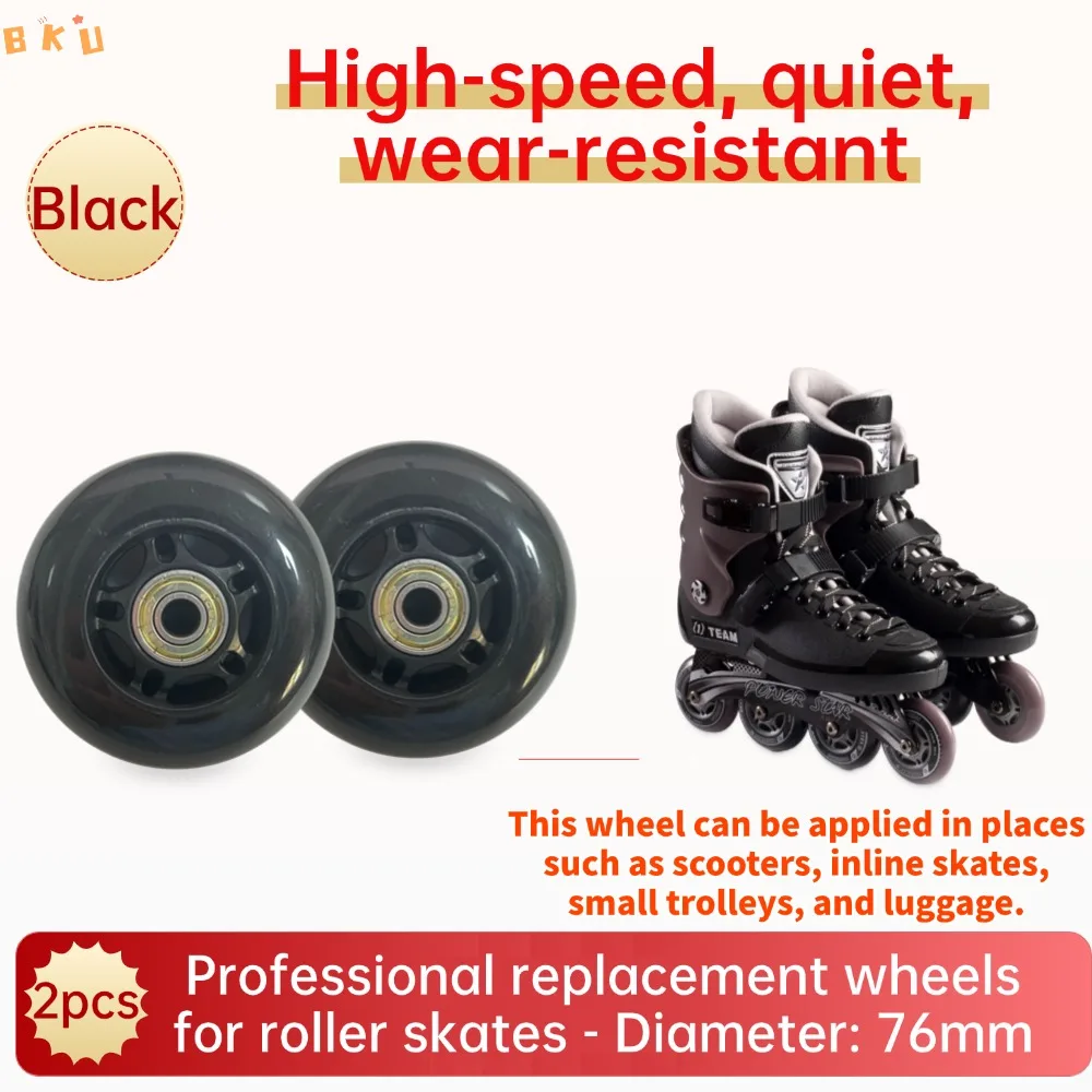 76mm (3-inch) Inline Skate Replacement Wheels, Suitable for Inline Skates, Scooters, Children's Strollers, Luggage, etc.(2-Pcs)
76mm (3-inch) Inline Skate Replacement Wheels, Suitable for Inline Skates, Scooters, Children's Strollers, Luggage, etc.(2-Pcs)