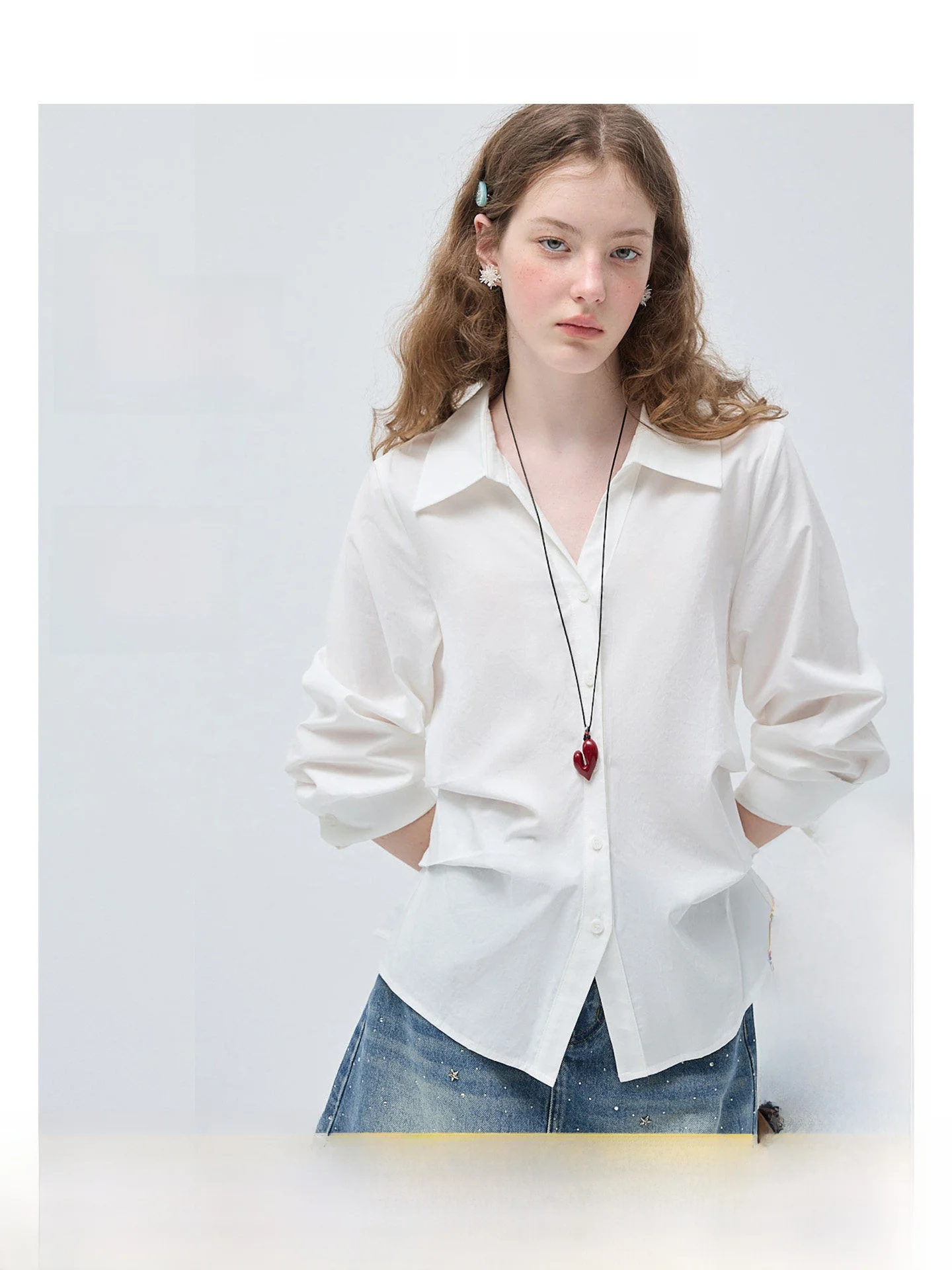 plus Size Women's V-Neck Shirt Long Sleeve Cotton Spring New Style Slimming Top for Plump MM Comfortable Breathable
plus Size Women's V-Neck Shirt Long Sleeve Cotton Spring New Style Slimming Top for Plump MM Comfortable Breathable