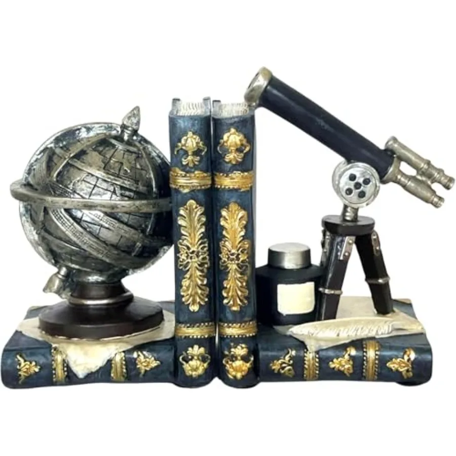 29592 Decorative Bookends Astronomy Vintage Retro Tellurion Galileo Sky Telescope Globe Armillary Sphere Non Skid Heavy-Duty Bo
29592 Decorative Bookends Astronomy Vintage Retro Tellurion Galileo Sky Telescope Globe Armillary Sphere Non Skid Heavy-Duty Bo