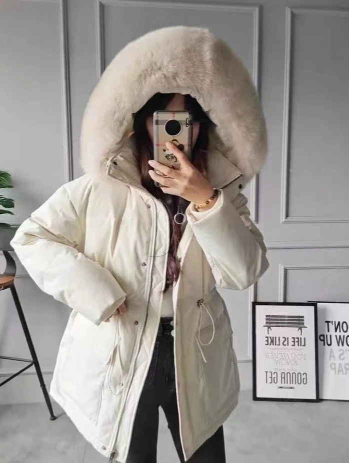 New Women Warm Coats Clothes Down Female Winter Big Pockets Parkas Overcoat in Winter Hooded Drawstring Puffer Jacket
New Women Warm Coats Clothes Down Female Winter Big Pockets Parkas Overcoat in Winter Hooded Drawstring Puffer Jacket