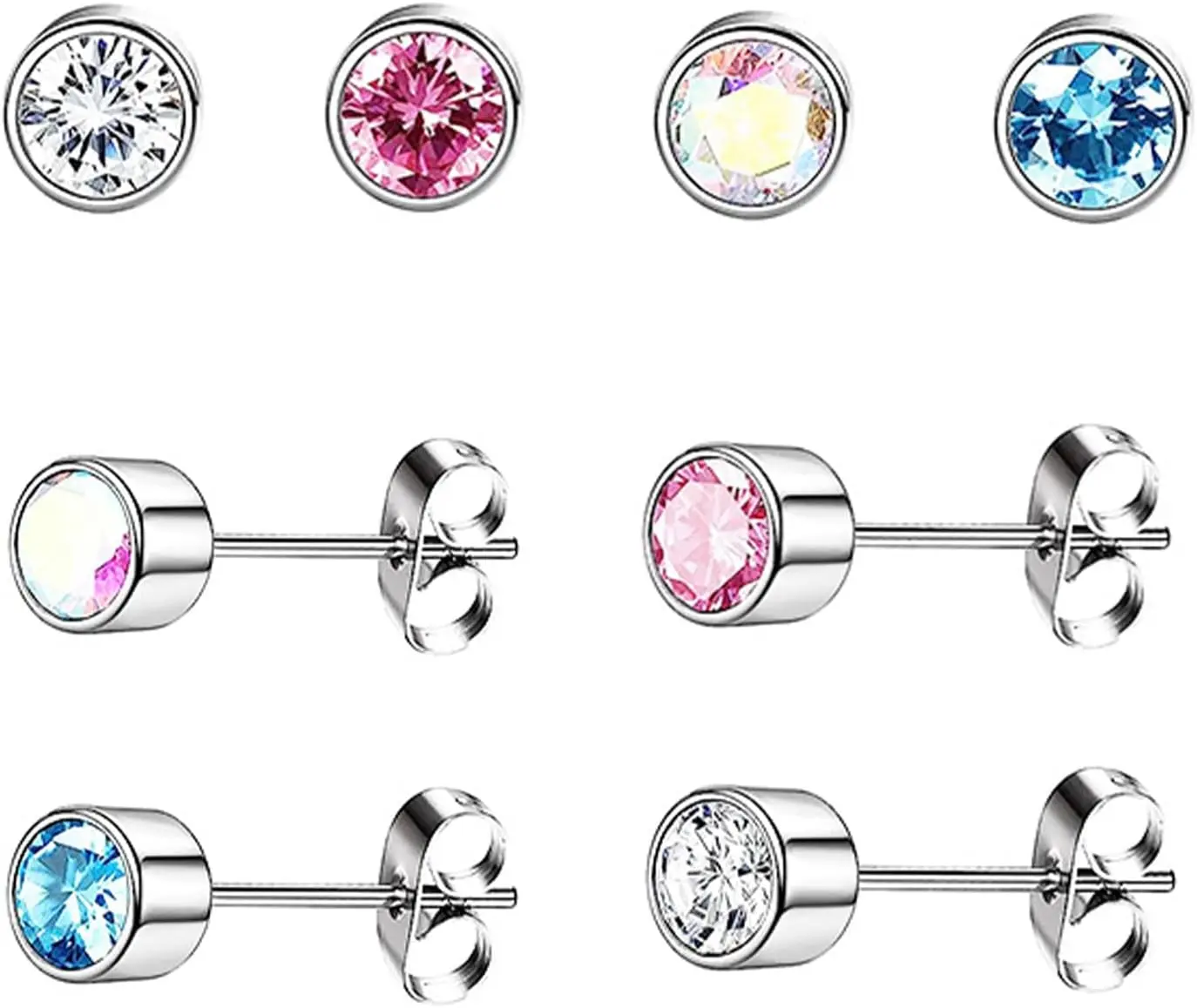4 Pairs Titanium Earrings Studs Hypoallergenic Earrings Ear Studs for Women Sterile Earring for
4 Pairs Titanium Earrings Studs Hypoallergenic Earrings Ear Studs for Women Sterile Earring for