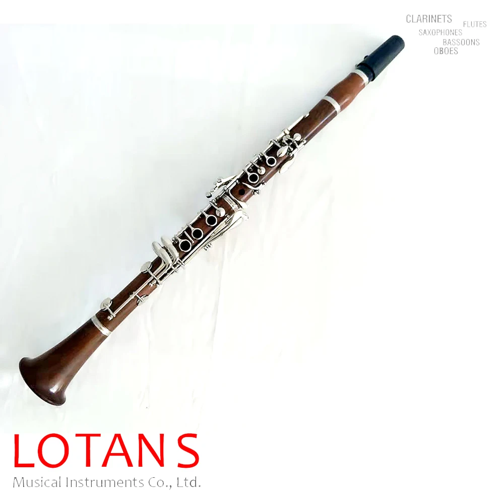 OEM Redwood body clarinet nickel-plated bb-tone 17Key
OEM Redwood body clarinet nickel-plated bb-tone 17Key