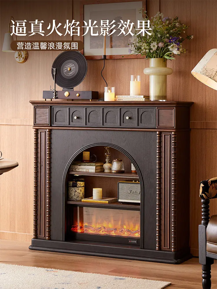 PYJ retro solid wood fireplace decoration antique living room integrated locker
PYJ retro solid wood fireplace decoration antique living room integrated locker
