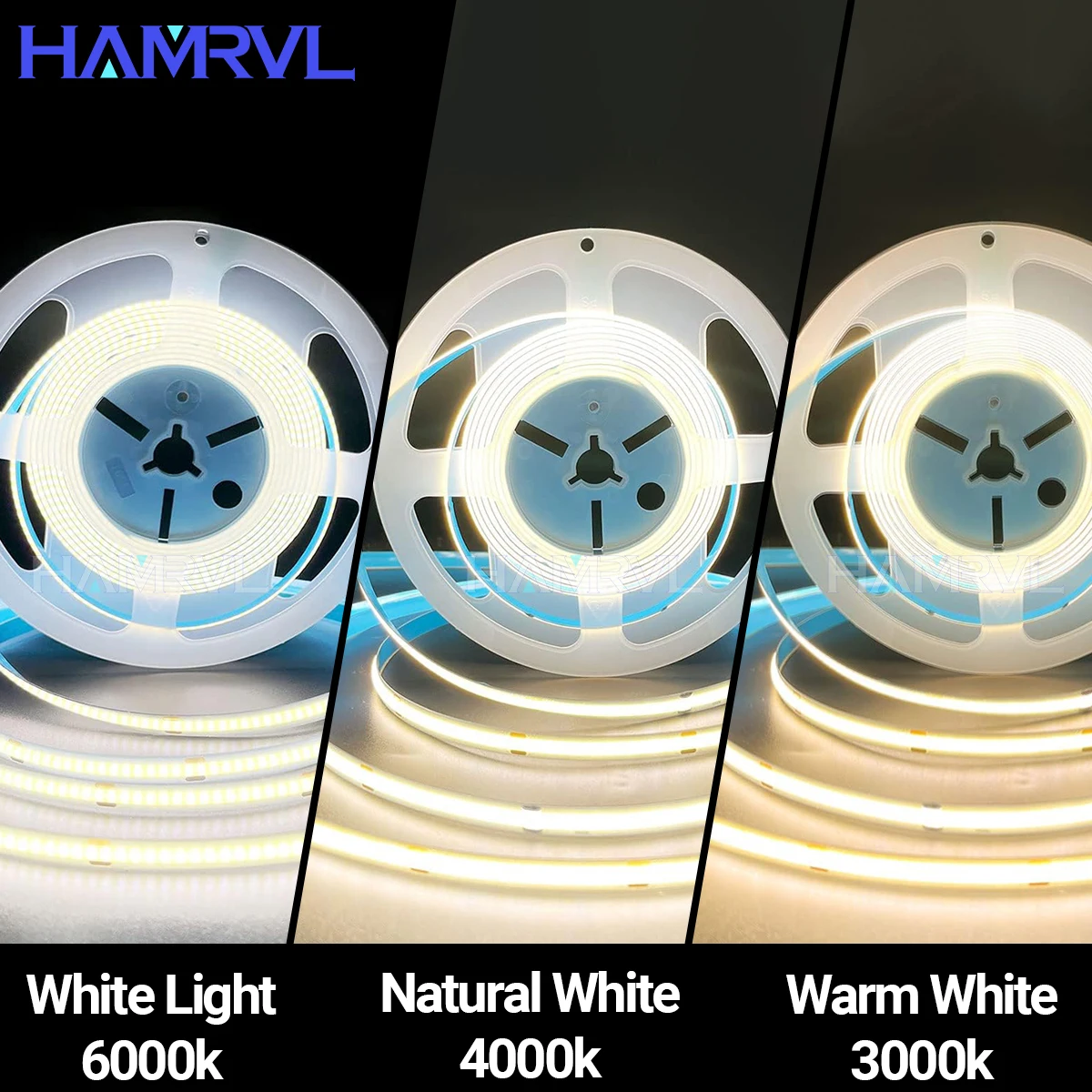 Ultra Bright COB LED Strip Lights 16.4ft - 320 LEDs/m High Density, Dimmable 3000K-6500K Color Temp, CRI90 Flexible Ribbon Light
Ultra Bright COB LED Strip Lights 16.4ft - 320 LEDs/m High Density, Dimmable 3000K-6500K Color Temp, CRI90 Flexible Ribbon Light
