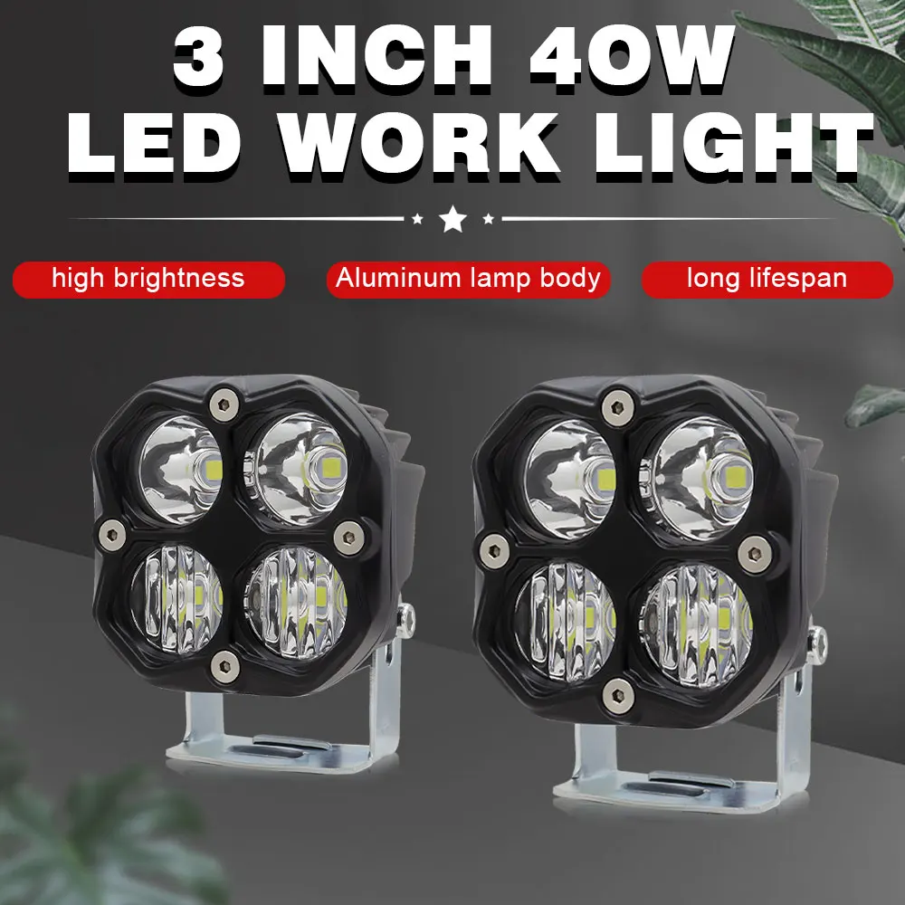 3''40W Mix Led Work Light Square Spotlight Flood Beam Motorcycle Driving Lights For 4x4 off-road use Tractors Truck Car Fog Lamp
3''40W Mix Led Work Light Square Spotlight Flood Beam Motorcycle Driving Lights For 4x4 off-road use Tractors Truck Car Fog Lamp