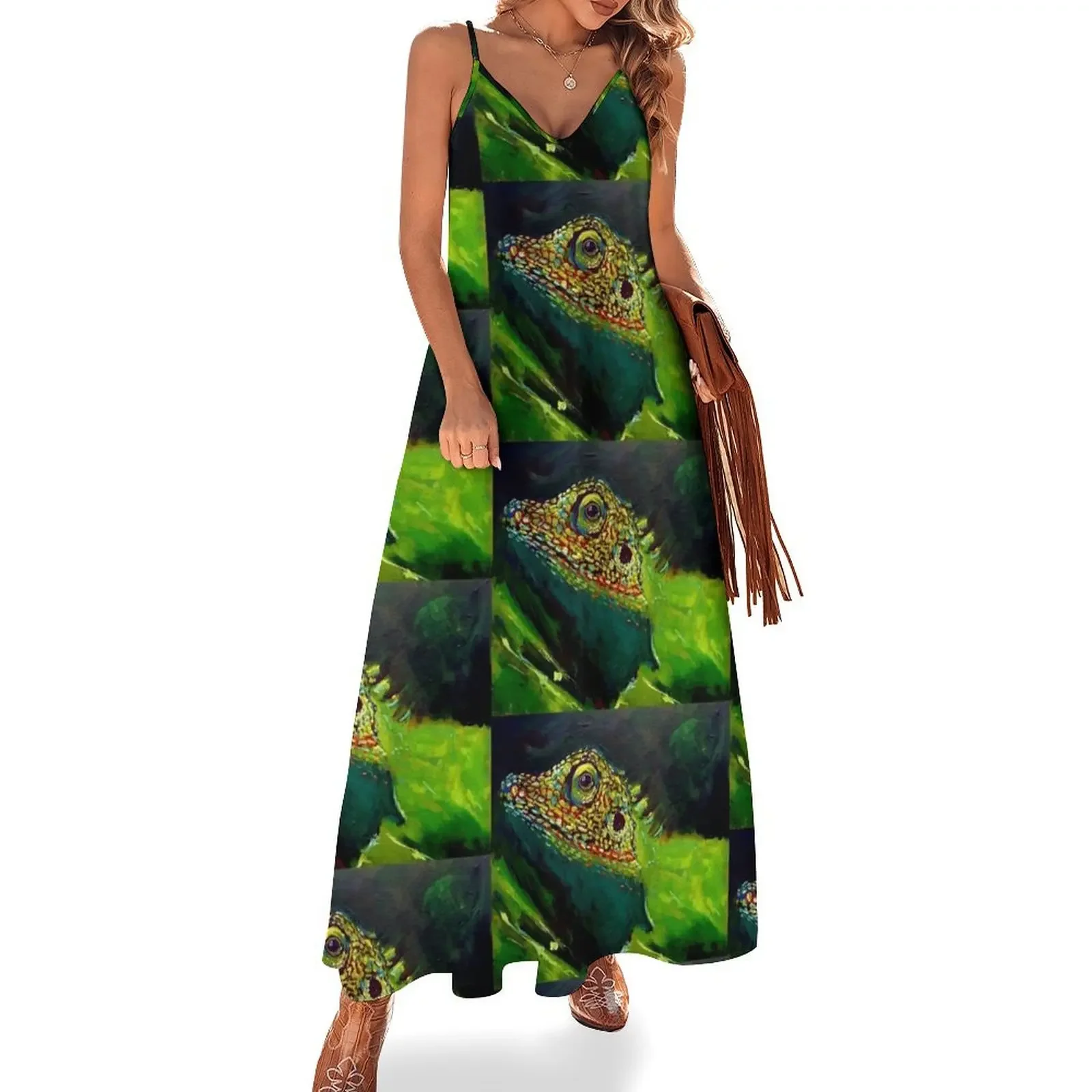 Lizard Sleeveless Dress Dance dresses Elegant gown loose women's dress Summer dresses for women Dress
Lizard Sleeveless Dress Dance dresses Elegant gown loose women's dress Summer dresses for women Dress