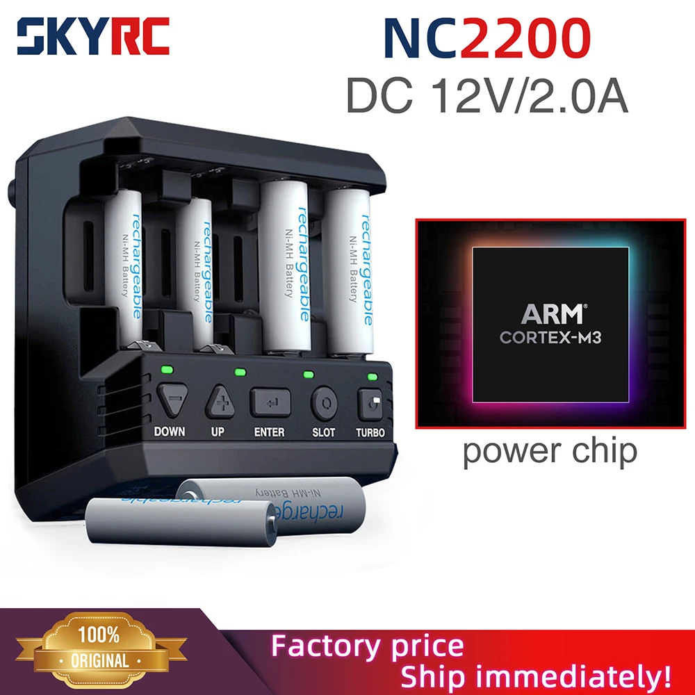 Новое зарядное устройство и анализатор SKYRC NC2200 12В/2.0А с 4 слотами для аккумуляторов AA/AAA, зарядное устройство для NiMH/NiCD батарей
Новое зарядное устройство и анализатор SKYRC NC2200 12В/2.0А с 4 слотами для аккумуляторов AA/AAA, зарядное устройство для NiMH/NiCD батарей