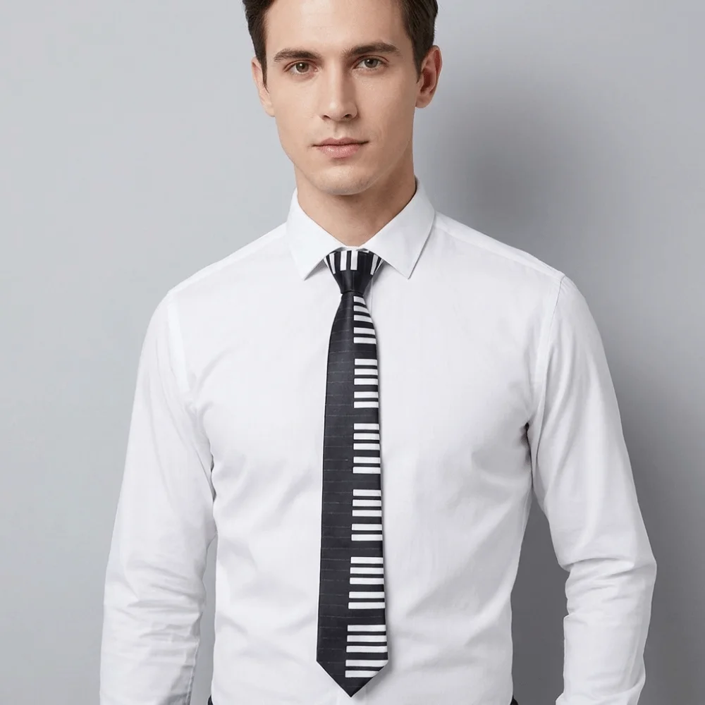 Fashion Skinny Piano Necktie Slim Black Men Tie White College Style Music Tie Women
Fashion Skinny Piano Necktie Slim Black Men Tie White College Style Music Tie Women