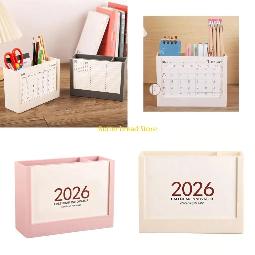 W89C Gift Ready 2026 Desk Set Calendar and Pen Holders Including Planner Paper for Christmas or Special Occasions Presents
W89C Gift Ready 2026 Desk Set Calendar and Pen Holders Including Planner Paper for Christmas or Special Occasions Presents