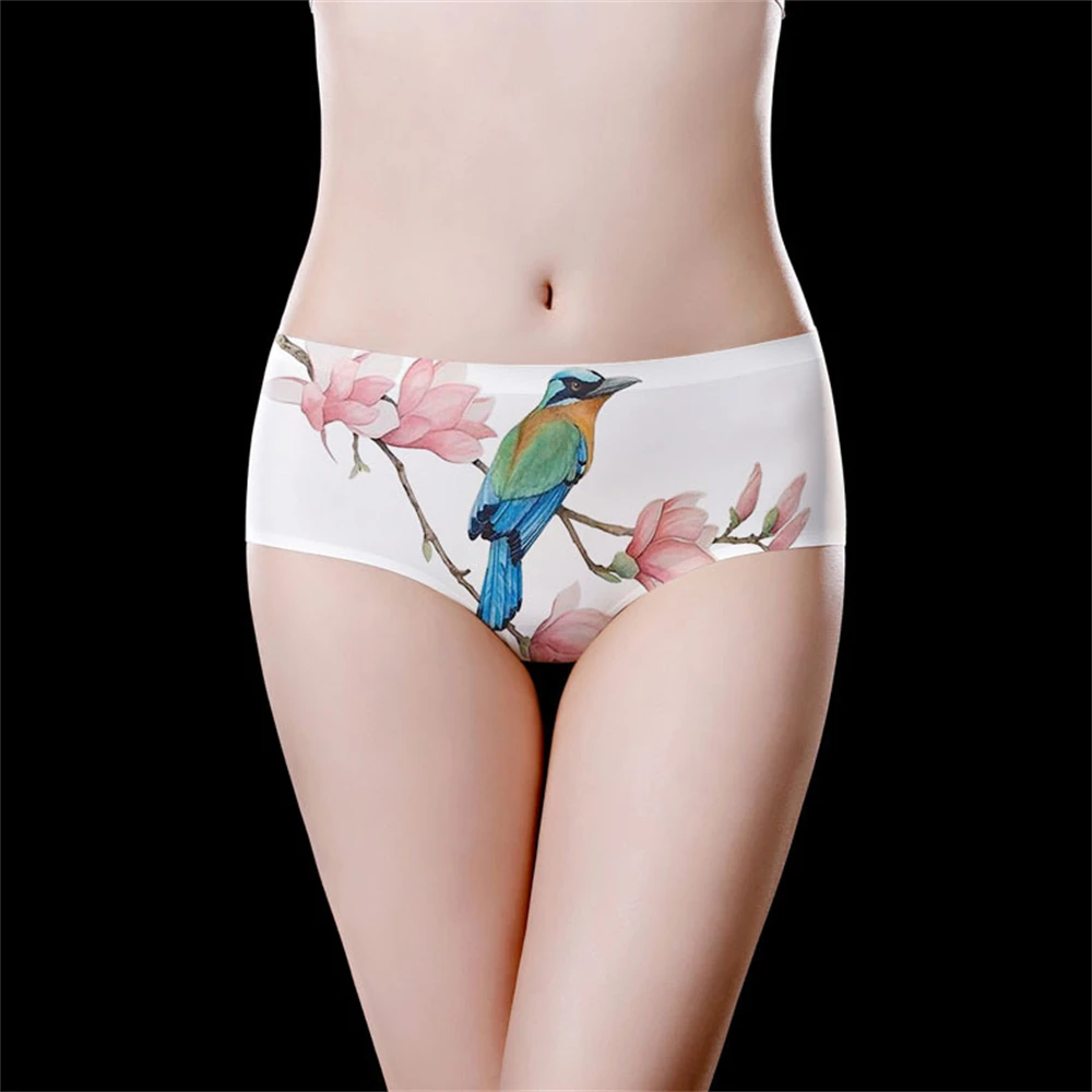 1 шт., бесшовное женское нижнее белье из ледяного шелка с принтом, женские треугольные брюки со средней талией, дышащие и телесные ощущения
1 шт., бесшовное женское нижнее белье из ледяного шелка с принтом, женские треугольные брюки со средней талией, дышащие и телесные ощущения