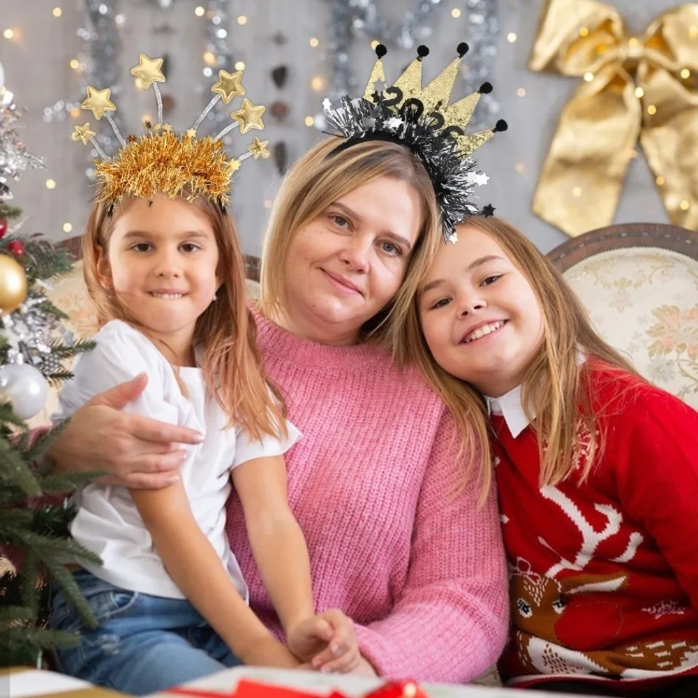 Sequin 2026 New Year Headband Party Decoration Creative Christmas New Year Headpiece Colorful Star/Crown Glitter Hair Hoop
Sequin 2026 New Year Headband Party Decoration Creative Christmas New Year Headpiece Colorful Star/Crown Glitter Hair Hoop