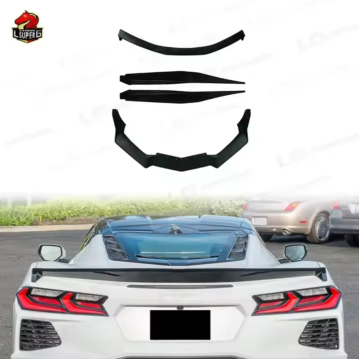 Gloss Black Bodykit for Chevrolet Corvette C8 Front Lip Rear Diffusers Side Skirts Original Car Hole Installation
Gloss Black Bodykit for Chevrolet Corvette C8 Front Lip Rear Diffusers Side Skirts Original Car Hole Installation
