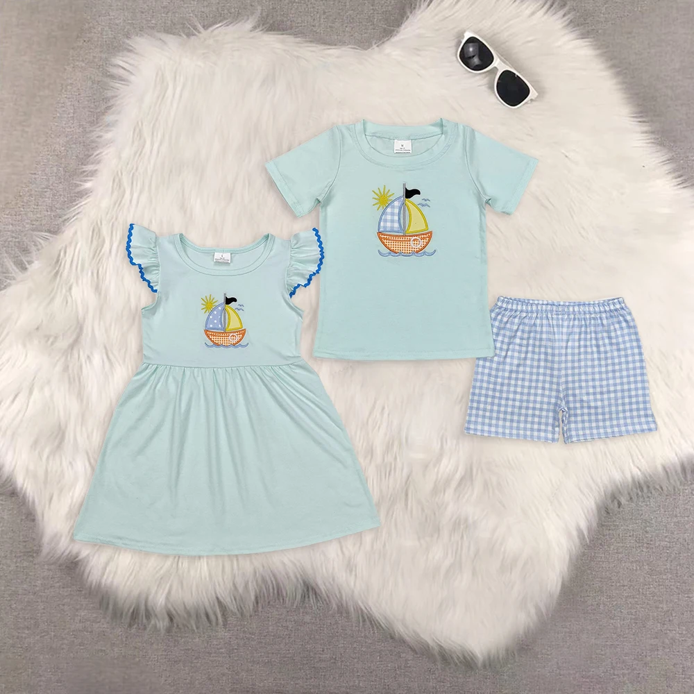 BSSO1048 Wholesale kids clothes boys sets Embroidered sun short-sleeve shorts sets Summer Boutique baby boy clothes girl dresses
BSSO1048 Wholesale kids clothes boys sets Embroidered sun short-sleeve shorts sets Summer Boutique baby boy clothes girl dresses