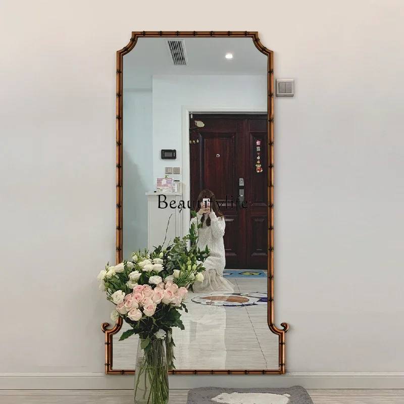 45Medieval full-length mirror household floor mirror living room bedroom fitting mirror
45Medieval full-length mirror household floor mirror living room bedroom fitting mirror