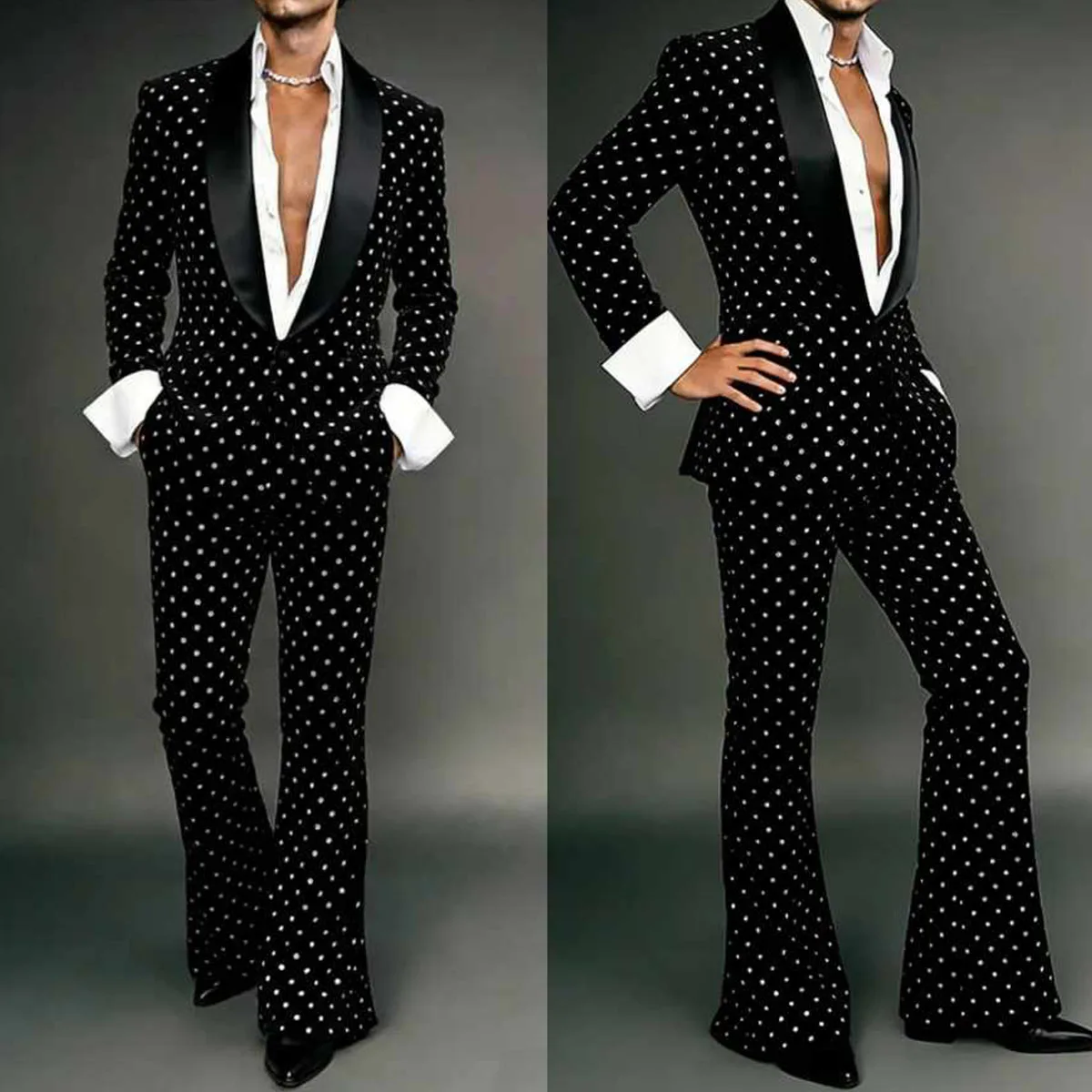 Мужские костюмы с индивидуальной отделкой из металлических элементов и страз, с заостренными лацканами, смокинги для жениха, свадебные пиджаки, комплекты из 2 предметов, приталенный крой, ropa hombre
Мужские костюмы с индивидуальной отделкой из металлических элементов и страз, с заостренными лацканами, смокинги для жениха, свадебные пиджаки, комплекты из 2 предметов, приталенный крой, ropa hombre