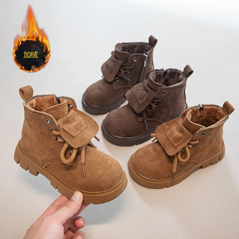 Girls Faux Fur Lined Riding Boots 2025 New Winter Kids Suede Leather Ankle Boots Non-slip Classic Kids Outdoor Hiking Boots
Girls Faux Fur Lined Riding Boots 2025 New Winter Kids Suede Leather Ankle Boots Non-slip Classic Kids Outdoor Hiking Boots