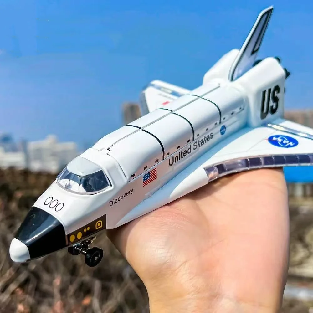 Simulation LED Light and Sound Alloy US Space Shuttle model spacecraft flight simulator toy aircraft plane desktop ornament gift
Simulation LED Light and Sound Alloy US Space Shuttle model spacecraft flight simulator toy aircraft plane desktop ornament gift