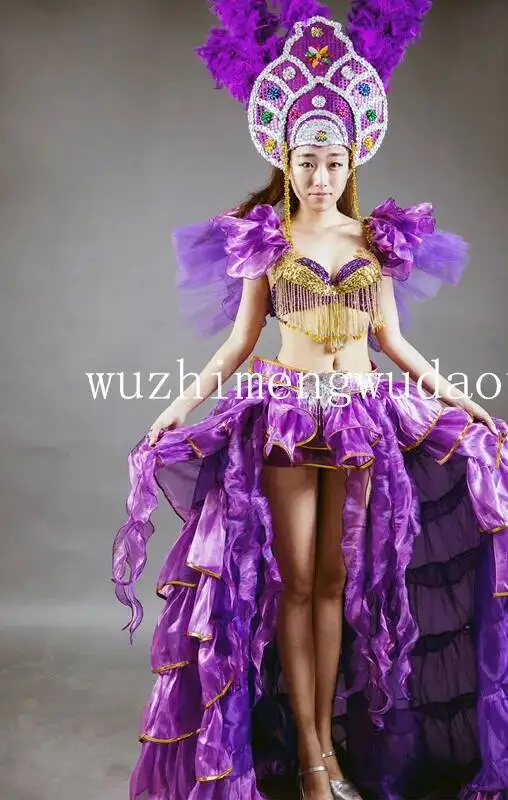 New Halloween Sexy Samba Dance Costumes Women Dancer Show Club Dress Opening Dance Big Swing Skirt Costume
New Halloween Sexy Samba Dance Costumes Women Dancer Show Club Dress Opening Dance Big Swing Skirt Costume