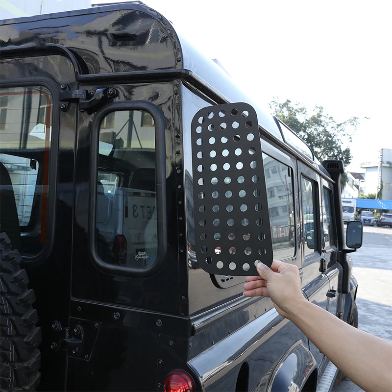 Alloy Black Car Rear Door Roof Side Window Glass Protective Plate Cover For Land Rover Defender 90 110 Exterior Car Accessories
Alloy Black Car Rear Door Roof Side Window Glass Protective Plate Cover For Land Rover Defender 90 110 Exterior Car Accessories