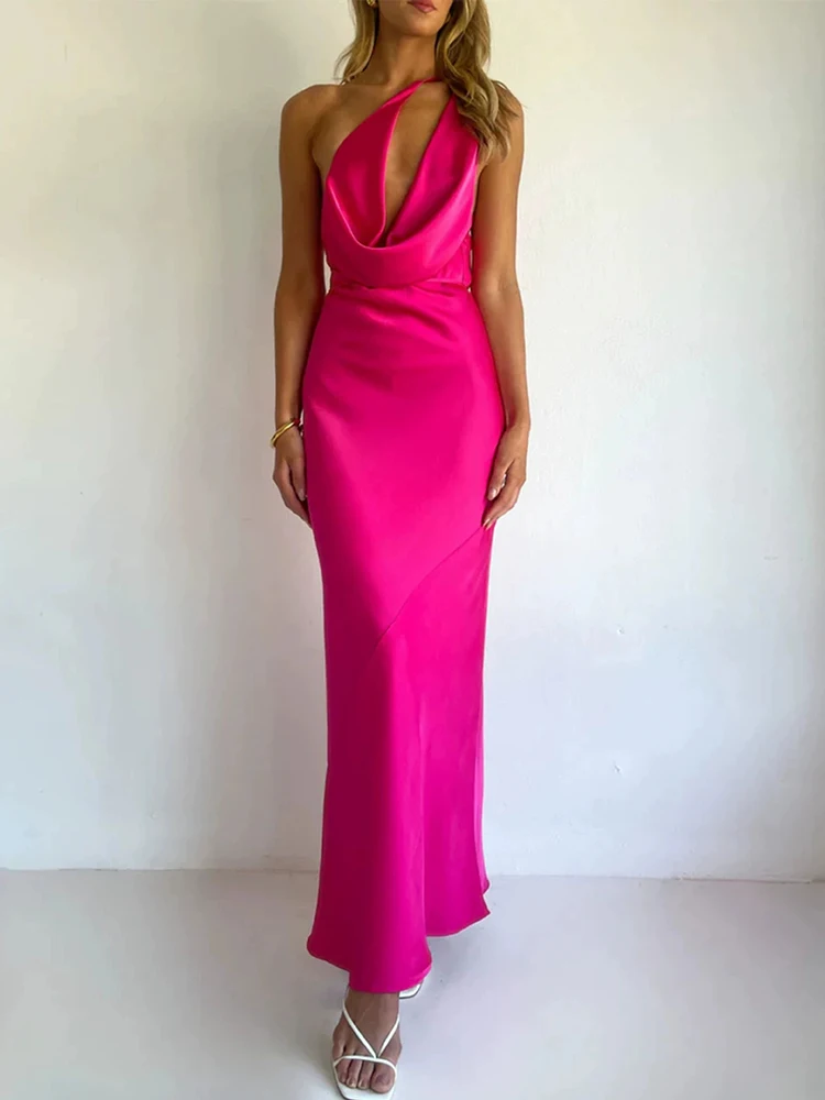 2026 New Fashionable Hanging Neck Deep V-neck Solid Color Slimming Dress Spring/Summer Classic Sexy Long Dress
2026 New Fashionable Hanging Neck Deep V-neck Solid Color Slimming Dress Spring/Summer Classic Sexy Long Dress