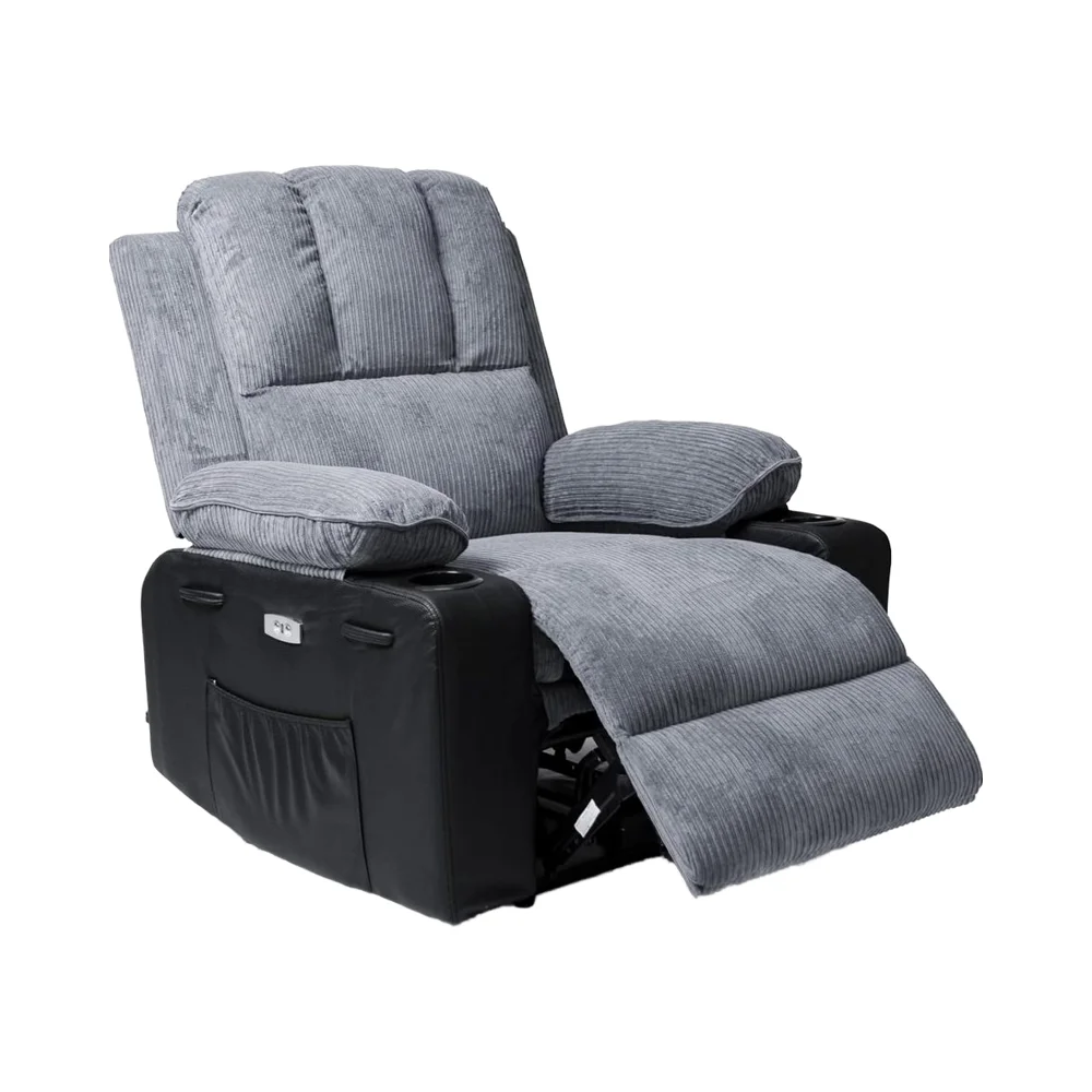 Power Recliner Chair Heated Massage Oversized Fabric Sofa Electric Reclining Chair With Storage Cup For Living Room
Power Recliner Chair Heated Massage Oversized Fabric Sofa Electric Reclining Chair With Storage Cup For Living Room