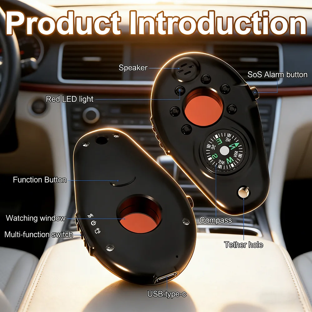 Camera Detector RF Wireless Signal Infrared Scanner Anti-Spy Car GPS Tracker Hidde Listening Device Finder for Travel Hotel
Camera Detector RF Wireless Signal Infrared Scanner Anti-Spy Car GPS Tracker Hidde Listening Device Finder for Travel Hotel