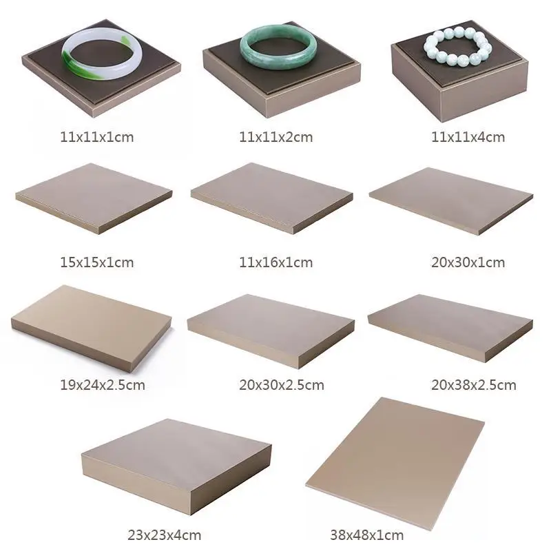 Коричневая матовая подставка для ювелирных изделий из искусственной кожи, коврик для доски, высокая платформа, реквизит для ювелирных изделий, оконный дисплей, стойка, опорная пластина, ювелирный стол
Коричневая матовая подставка для ювелирных изделий из искусственной кожи, коврик для доски, высокая платформа, реквизит для ювелирных изделий, оконный дисплей, стойка, опорная пластина, ювелирный стол