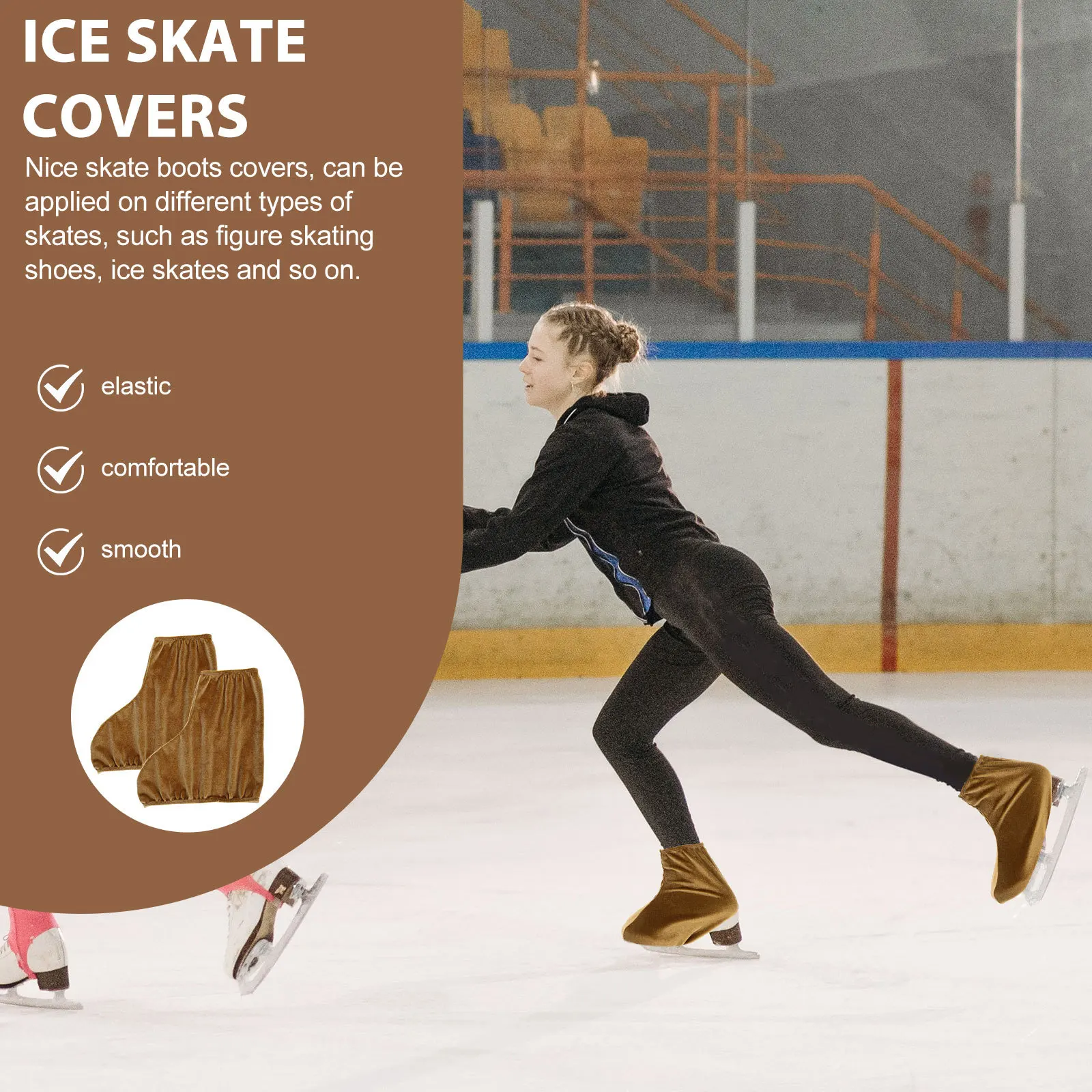 1Pair Skating Boots Covers Long-Lasting Material Resistant to Abrasion Suitable for All Types of Ice Skates Portable Protection
1Pair Skating Boots Covers Long-Lasting Material Resistant to Abrasion Suitable for All Types of Ice Skates Portable Protection