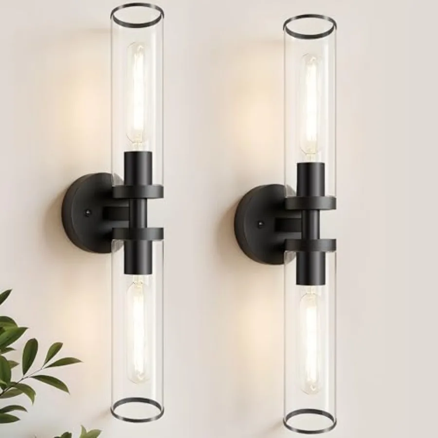 Wall Sconces Set of 2 22'' Modern Vanity Lights Fixture for Bathroom with Clear Glass Wall Sconces Lighting for Living Room/Bat
Wall Sconces Set of 2 22'' Modern Vanity Lights Fixture for Bathroom with Clear Glass Wall Sconces Lighting for Living Room/Bat