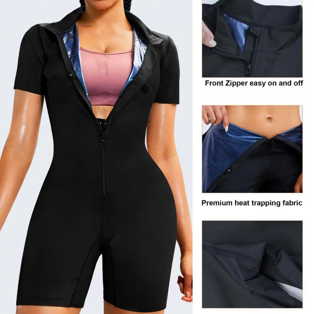 Sport Sweat Romper Compression Sauna Suit Short Sleeves Calorie Burning Workout Sweat Suit Waist Trainer Full Body Shaper
Sport Sweat Romper Compression Sauna Suit Short Sleeves Calorie Burning Workout Sweat Suit Waist Trainer Full Body Shaper