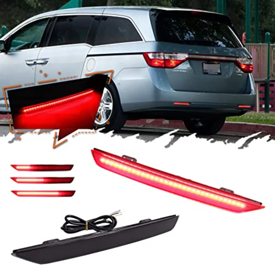 3 in1 For 2011 2012 2013 2014 2015 2016 2017 Honda Odyssey LED Rear Bumper Reflector Tail Brake Turn signal Lights Smoked Lens
3 in1 For 2011 2012 2013 2014 2015 2016 2017 Honda Odyssey LED Rear Bumper Reflector Tail Brake Turn signal Lights Smoked Lens