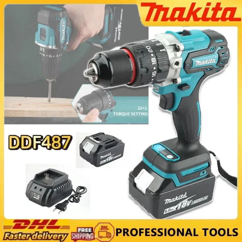 Makita DDF487 Rechargeable Impact Drive Hand Drill Handheld Brushless Motor 18V Wireless Lithium Battery Tool
Makita DDF487 Rechargeable Impact Drive Hand Drill Handheld Brushless Motor 18V Wireless Lithium Battery Tool