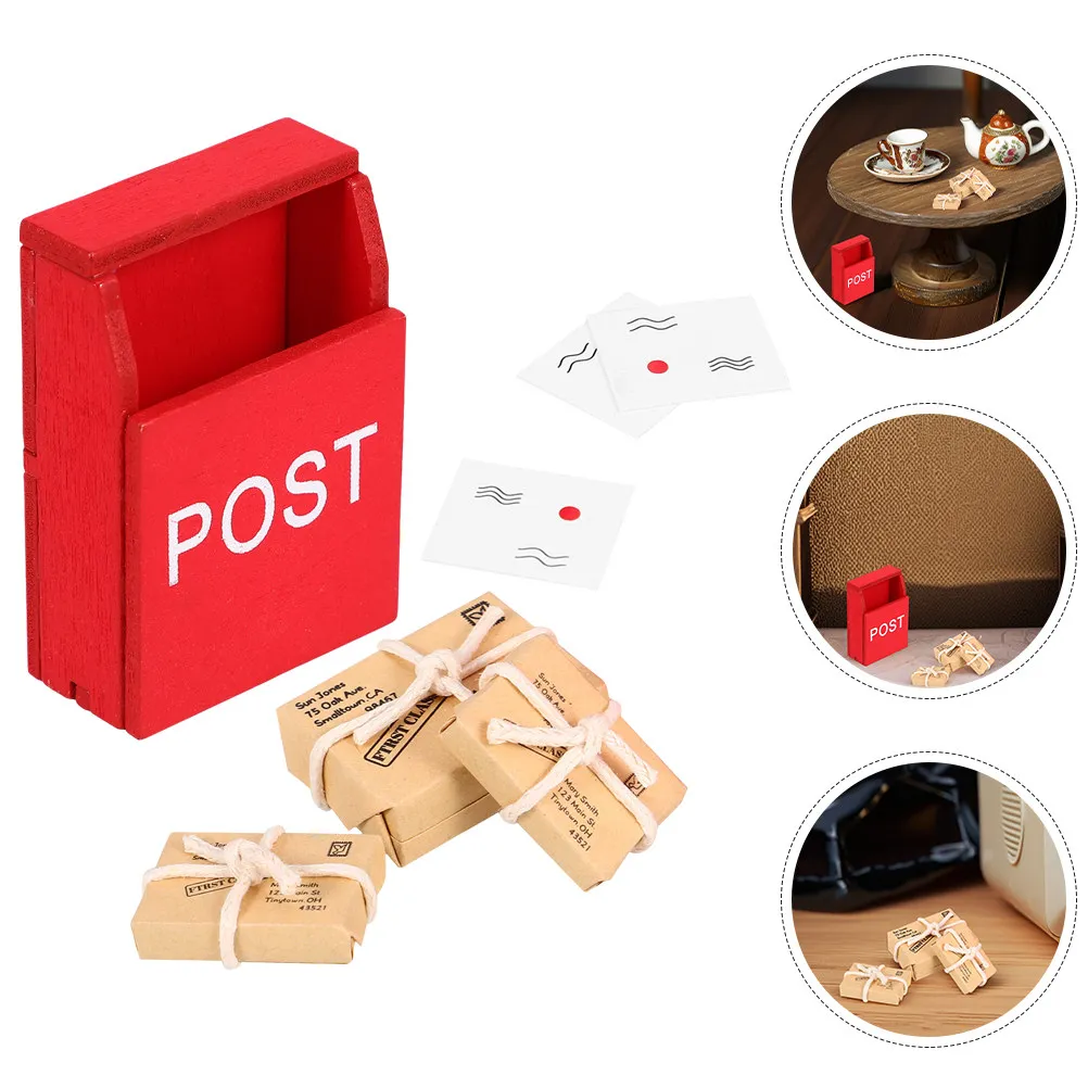 2Sets Miniature Mailbox Sack Postcard Dollhouse Wooden Decoration Home Accessory Gift Miniature Mailbox with Postcard
2Sets Miniature Mailbox Sack Postcard Dollhouse Wooden Decoration Home Accessory Gift Miniature Mailbox with Postcard