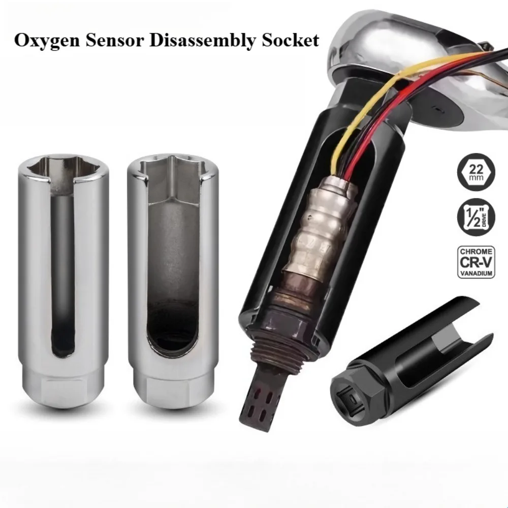 22mm 1/2 Drive Socket Wrench Drive Removal Universal Auto Oxygen Sensor Installation Tool Disassembly Wrench Tools
22mm 1/2 Drive Socket Wrench Drive Removal Universal Auto Oxygen Sensor Installation Tool Disassembly Wrench Tools