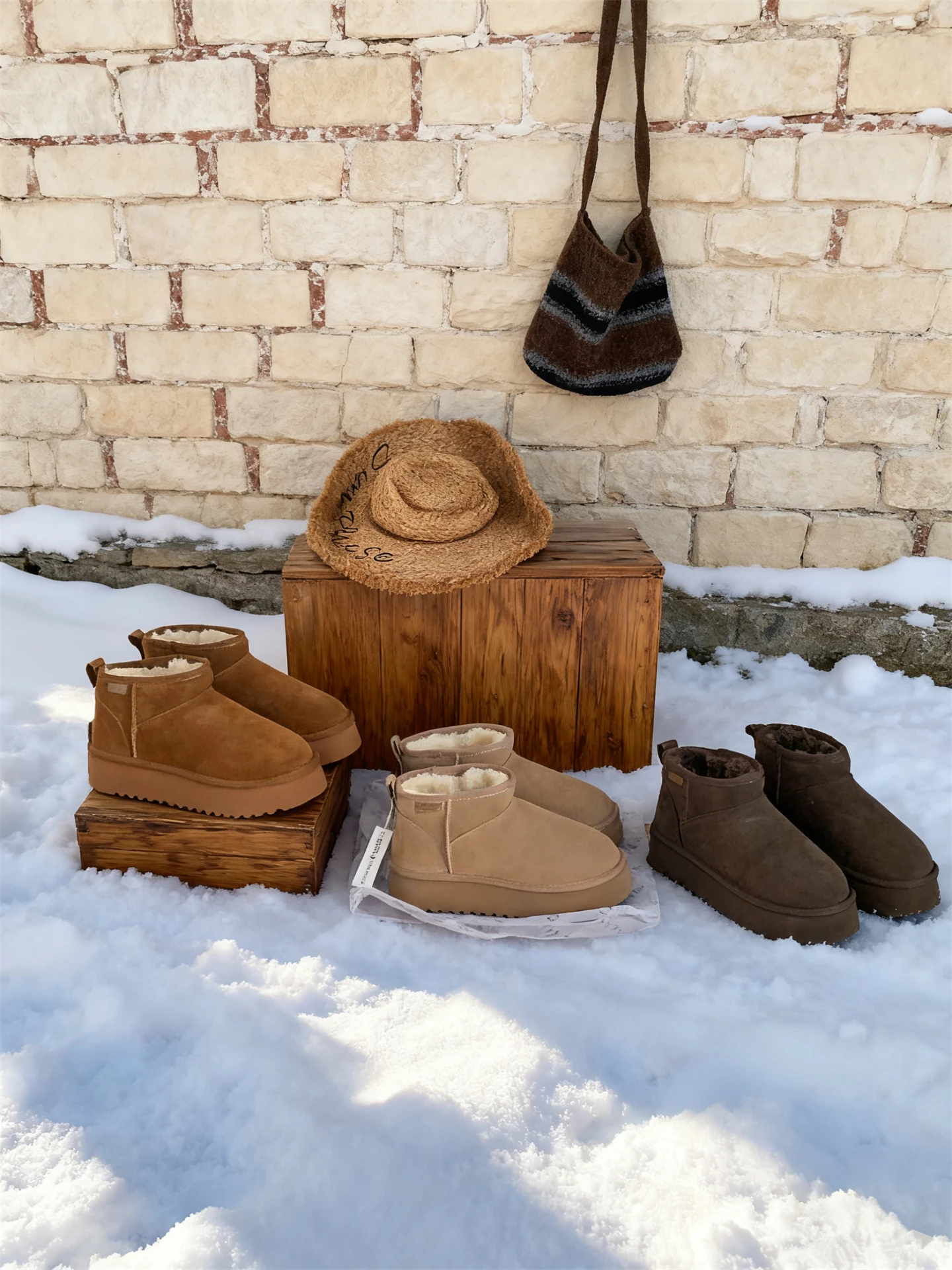 Thick Bottom Anti-Slip Fashion Short Boots Women's Winter Warm Cotton Shoes Wool Insole Snow Boots Casual Style Youth Suitable
Thick Bottom Anti-Slip Fashion Short Boots Women's Winter Warm Cotton Shoes Wool Insole Snow Boots Casual Style Youth Suitable