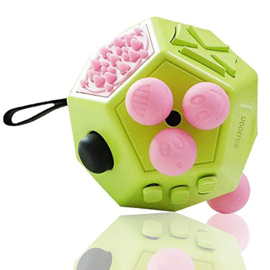 Fidgets Toy, 12 Sided Cube Toys, Autism Toy, Relief Stress Cube Toy, Sensory Toy, Anxiety Toy for Childens and Adults with Impr
Fidgets Toy, 12 Sided Cube Toys, Autism Toy, Relief Stress Cube Toy, Sensory Toy, Anxiety Toy for Childens and Adults with Impr