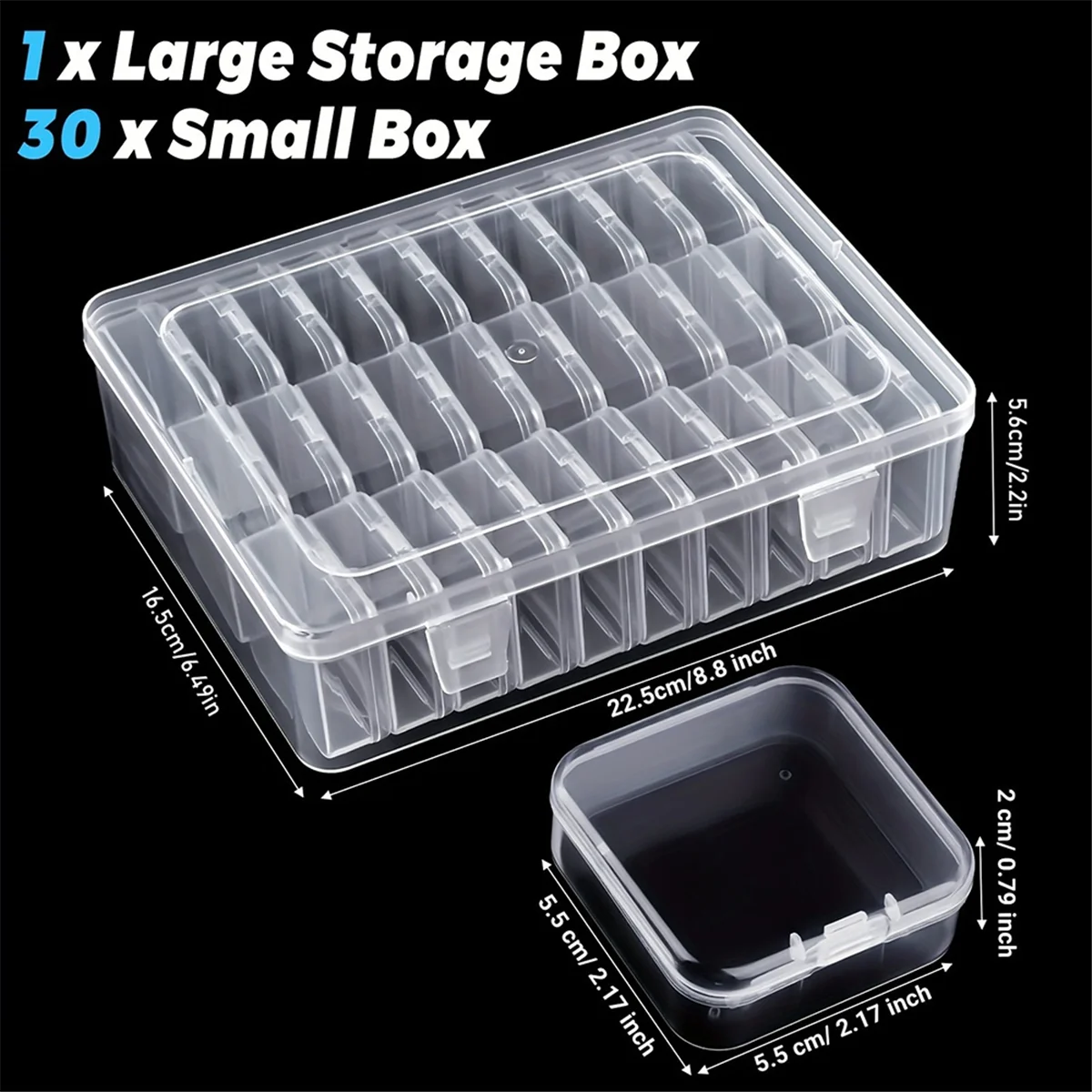 ABXHH Bead Organizer Box, 30Pcs Small Clear Plastic Bead Storage Containers for Jewelry Making DIY Screws Seeds
ABXHH Bead Organizer Box, 30Pcs Small Clear Plastic Bead Storage Containers for Jewelry Making DIY Screws Seeds