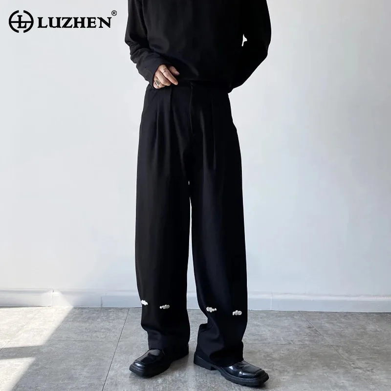 LUZHEN модные оригинальные широкие однотонные брюки мужские 2025 Высокое качество складной дизайн украшают прямые повседневные брюки JY4571
LUZHEN модные оригинальные широкие однотонные брюки мужские 2025 Высокое качество складной дизайн украшают прямые повседневные брюки JY4571