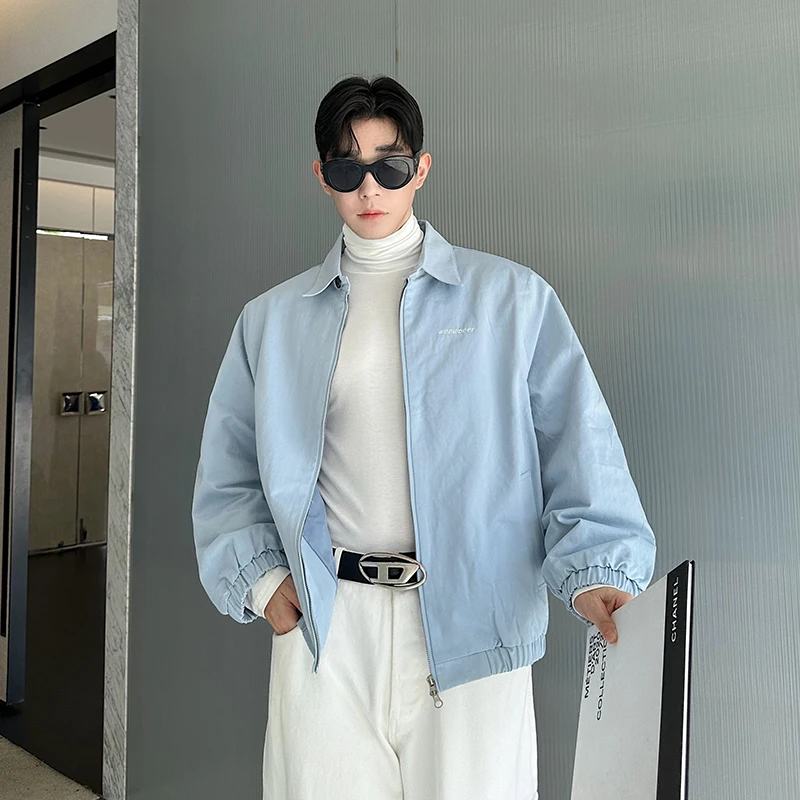 Мужская винтажная куртка из чистого хлопка с вышивкой, синяя, для работы и повседневной носки, свободного кроя
Мужская винтажная куртка из чистого хлопка с вышивкой, синяя, для работы и повседневной носки, свободного кроя