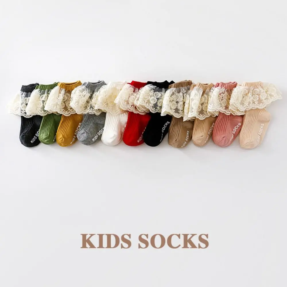 Combed Cotton Toddler Lace Trim Socks Non-Slip Breathable Princess Socks Multi-Color Infant Ruffle Socks 1-3 Years Old
Combed Cotton Toddler Lace Trim Socks Non-Slip Breathable Princess Socks Multi-Color Infant Ruffle Socks 1-3 Years Old