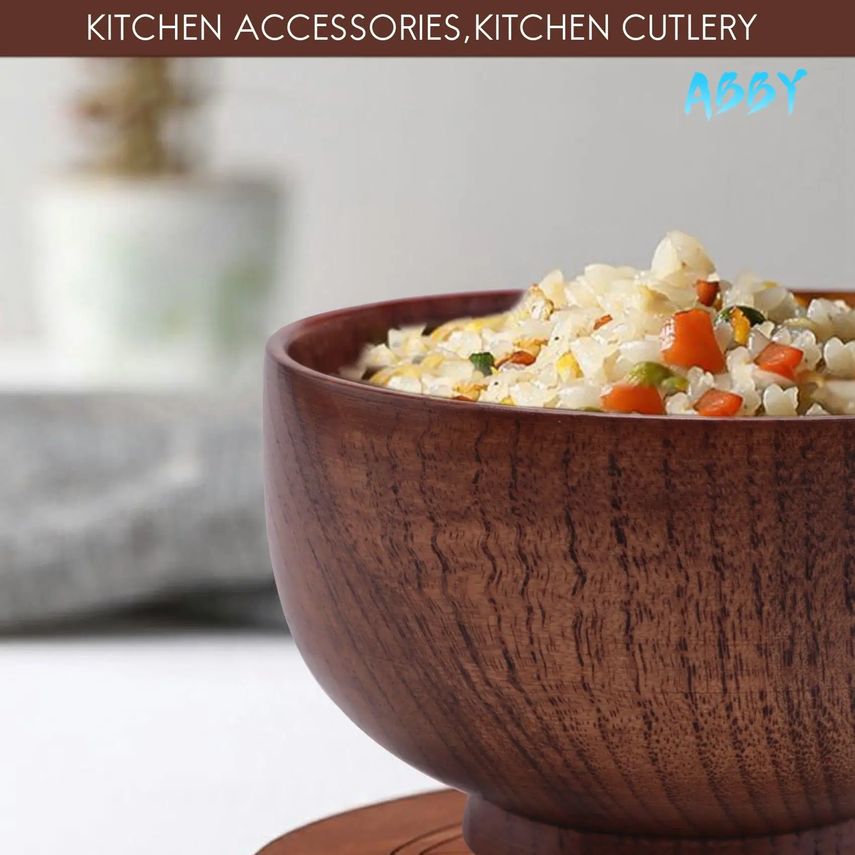 ABBY-Wooden Bowls Wooden Soup Bowl Healthy Food Container Vintage Dinner Tableware Kitchen Accessories
ABBY-Wooden Bowls Wooden Soup Bowl Healthy Food Container Vintage Dinner Tableware Kitchen Accessories