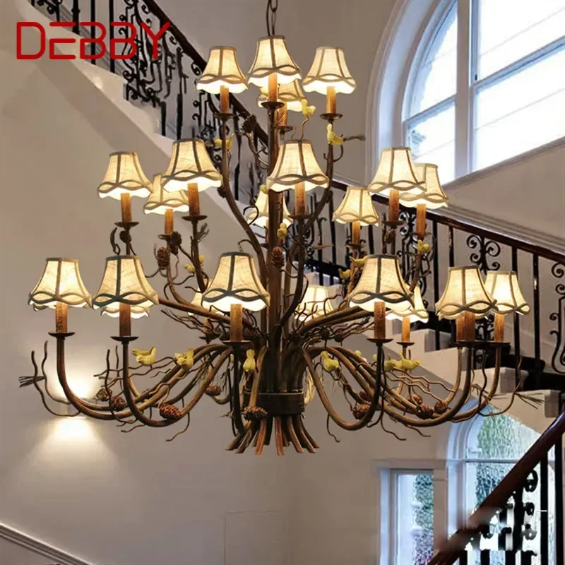 DEBBY American Retro Bird Chandelier CreativityLiving Room Restaurant Bedroom Cafe Bar Clothing Store Log Cabin Pendant Light
DEBBY American Retro Bird Chandelier CreativityLiving Room Restaurant Bedroom Cafe Bar Clothing Store Log Cabin Pendant Light