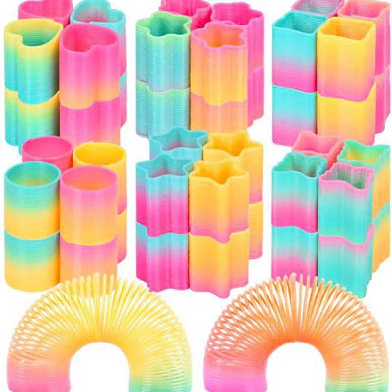 10/20/30/50PCS Rainbow Ring Alien Spring Ring Love Diamond Elastic Ring Children's Puzzle Early Education Toy Stress Relief
10/20/30/50PCS Rainbow Ring Alien Spring Ring Love Diamond Elastic Ring Children's Puzzle Early Education Toy Stress Relief